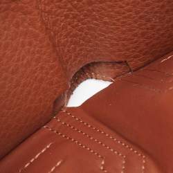 Pre Owned Cartier Brown Leather Must de Cartier 6CC Bifold Wallet