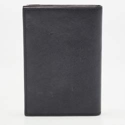 Pre Owned Cartier Black Leather Must de Cartier Business Card Holder