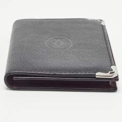 Pre Owned Cartier Black Leather Must de Cartier Business Card Holder