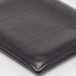 Cartier Black Leather Happy Birthday Bifold Compact Wallet