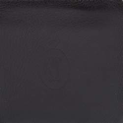 Pre Owned Cartier Black Leather Must de Cartier Bifold Wallet