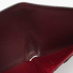 Pre Owned Cartier Black Leather Must de Cartier Bifold Wallet