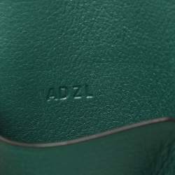 Pre Owned Cartier Green Leather Le Must De Cartier Card Holder