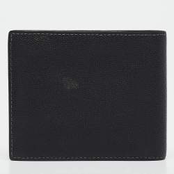 Cartier Black Leather Santos de Cartier Bifold Wallet