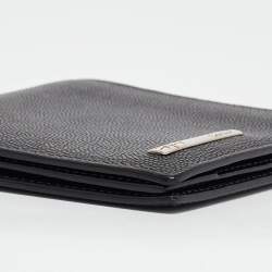 Cartier Black Leather Santos de Cartier Bifold Wallet