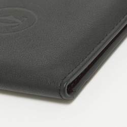 Pre Owned Cartier Black Leather Must de Cartier Card Holder