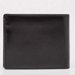Pre Owned Cartier Black Leather Must De Cartier Bifold Wallet