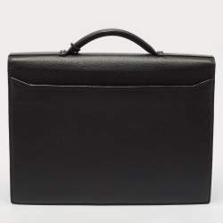 Cartier Black Leather Pasha Briefcase