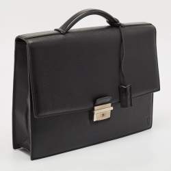 Cartier Black Leather Pasha Briefcase