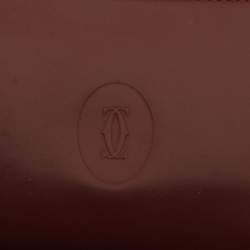 Cartier Brown Leather Must De Cartier 6CC Bifold Wallet