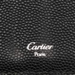 Cartier Black Leather Must de Cartier Long Wallet