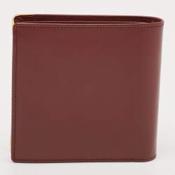 Cartier Burgundy Leather Must de Cartier Bifold Wallet