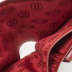 Cartier Burgundy Leather Must de Cartier Bifold Wallet