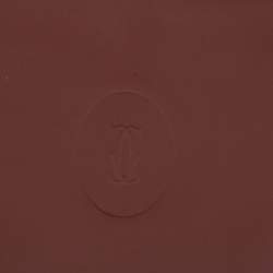 Cartier Burgundy Leather Must de Cartier Bifold Wallet 