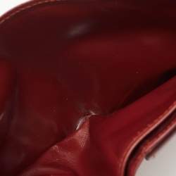 Cartier Burgundy Leather Must de Cartier Bifold Wallet 