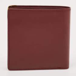 Cartier Burgundy Leather Must de Cartier Bifold Wallet 