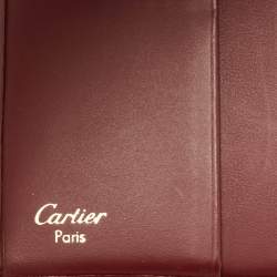 Cartier Burgundy Leather Must de Cartier Bifold Wallet 