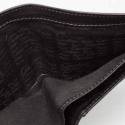 Cartier Black Leather Santos De Cartier Bifold Wallet