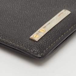 Cartier Black Leather Santos De Cartier Bifold Wallet