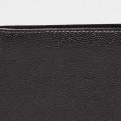Cartier Black Leather Santos De Cartier Bifold Wallet