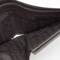 Cartier Black Leather Santos de Cartier Bifold Wallet