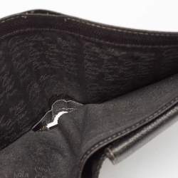 Cartier Black Leather Santos de Cartier Bifold Wallet