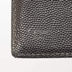 Cartier Black Leather Santos de Cartier Bifold Wallet