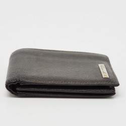 Cartier Black Leather Santos de Cartier Bifold Wallet