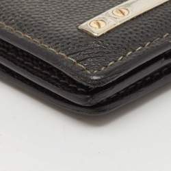 Cartier Black Leather Santos de Cartier Bifold Wallet