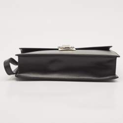 Pre Owned Cartier Black Leather Pasha Wristlet Clutch
