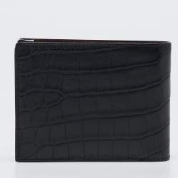 Cartier Black Alligator Leather Must de Cartier Bifold Wallet