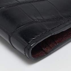 Cartier Black Alligator Leather Must de Cartier Bifold Wallet