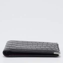 Cartier Black Alligator Leather Must de Cartier Bifold Wallet