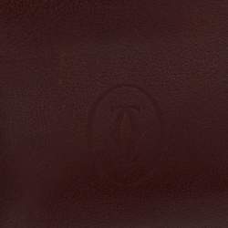 Cartier Burgundy Leather Le Must De Cartier Bifold Wallet
