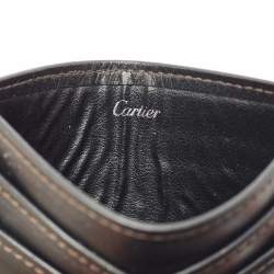 Cartier Black Leather Happy Birthday Card Holder
