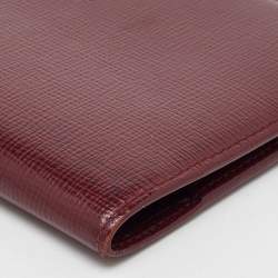 Cartier Burgundy Leather Must de Cartier Card Holder