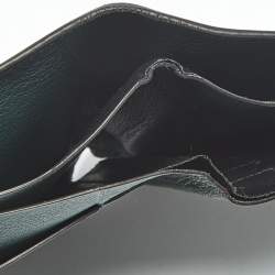 Pre Owned Cartier Dark Green Leather Must de Cartier 6CC Bifold Wallet