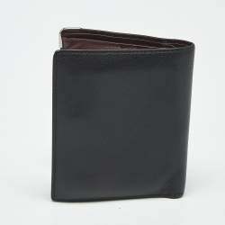 Pre Owned Cartier Black Leather Must de Cartier Bifold Wallet