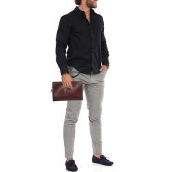 Pre Owned Cartier Burgundy Leather Must de Cartier Pouch