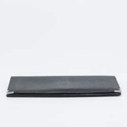 Pre Owned Cartier Black Leather Le Must De Cartier Long Wallet