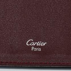 Pre Owned Cartier Black Leather Le Must De Cartier Long Wallet