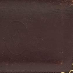 Pre Owned Cartier Must de Cartier Burgundy Leather Card Holder