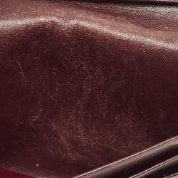 Pre Owned Cartier Must de Cartier Burgundy Leather Card Holder