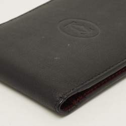 Pre Owned Cartier Must de Cartier Black Leather Bifold Wallet