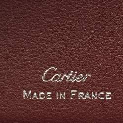 Pre Owned Cartier Must de Cartier Black Leather Bifold Wallet