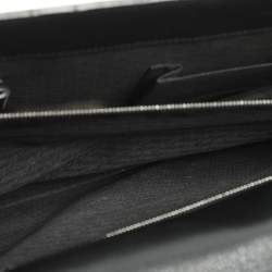 Pre Owned Cartier Pasha Black Leather Briefcase Bag