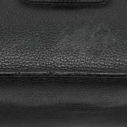 Pre Owned Cartier Pasha Black Leather Briefcase Bag
