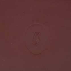 Pre Owned Cartier Must de Cartier Burgundy Leather Bifold Wallet