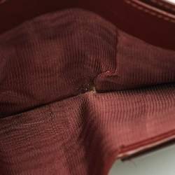 Pre Owned Cartier Must de Cartier Burgundy Leather Bifold Wallet