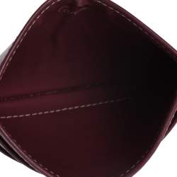 مملوكة مسبقًا حافظة بطاقات كارتييه جلد عنابية